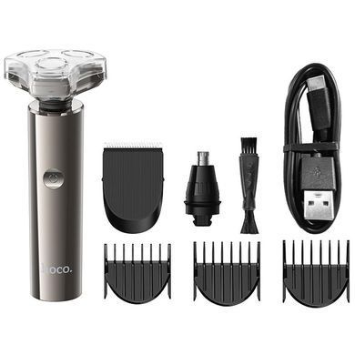 Електробритва Hoco HP36 3in1 Shaver & Trimmer 600 mAh Metal gray