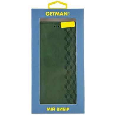 Кожаный чехол-книжка GETMAN Cubic (PU) для Samsung Galaxy M54 5G Зеленый