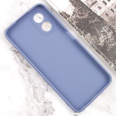 Силіконовий чохол Candy Full Camera для Oppo A78 4G Блакитний / Mist blue