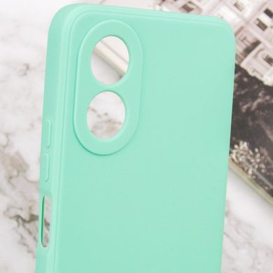 Силиконовый чехол Candy Full Camera для Oppo A38 / A18 Зеленый / Menthol