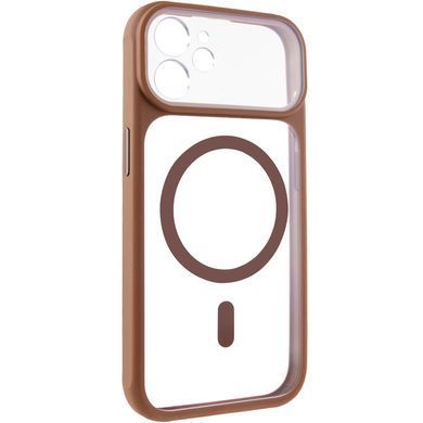 Чохол TPU+PC GETMAN Moon Clear with MagSafe для Apple iPhone 11 (6.1") Brown