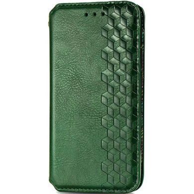 Кожаный чехол-книжка GETMAN Cubic (PU) для Xiaomi Redmi Note 9 / Redmi 10X Зеленый