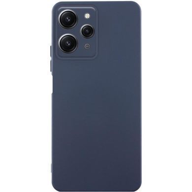 Чехол TPU GETMAN Liquid Silk Full Camera для Xiaomi Redmi 12 Синий / Midnight Blue