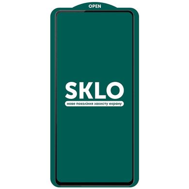 Захисне скло SKLO 5D (тех.пак) для Xiaomi Redmi 12 / Poco M6 Pro 5G Чорний
