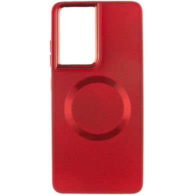 TPU чохол Bonbon Metal Style with MagSafe для Samsung Galaxy S23 Ultra Червоний / Red
