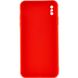 Силиконовый чехол Candy Full Camera для Apple iPhone X / XS (5.8") Красный / Red фото 2