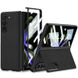 Кожаный чехол GKK 360 + Glass с подставкой для Samsung Galaxy Z Fold5 Black фото 1