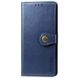Кожаный чехол книжка GETMAN Gallant (PU) для Samsung Galaxy A11 Синий фото 1