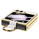 Кожаный чехол GKK with ring and strap для Samsung Galaxy Z Flip5 White фото 2
