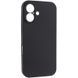 Чехол Silk Full Camera Protective (AA) NO LOGO для Apple iPhone 16 Plus (6.7") Черный / Black