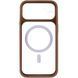 Чохол TPU+PC GETMAN Moon Clear with MagSafe для Apple iPhone 11 (6.1") Brown фото 3