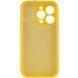 Чохол Silk Full Camera Protective (AA) NO LOGO для Apple iPhone 14 Pro Max (6.7") Жовтий / Yellow фото 3