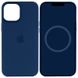 Чехол Silicone case (AAA) full with Magsafe and Animation для Apple iPhone 15 Pro Max (6.7") Синий / Storm Blue