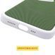 Чехол PC Textile Hybrid with Magnetic Fit для Apple iPhone 15 Pro Max (6.7") White / Green фото 5
