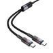 Дата кабель Hoco U139 Type-C to Type-C/Type-C 100W (1.2m) Black фото 2
