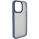 TPU+PC чехол Metal Buttons для Apple iPhone 12 Pro Max (6.7") Синий фото 2