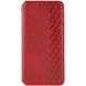 Кожаный чехол книжка GETMAN Cubic (PU) для Samsung Galaxy S24 Красный фото 1