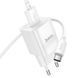 СЗУ Hoco C145A Charm QC3.0 18W (1USB-A) + кабель USB to Type-C White фото 4