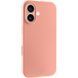 Чехол Silk Full Camera Protective (AA) NO LOGO для Apple iPhone 16 (6.1") Персиковый / Peach