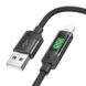 Дата кабель Hoco U126 Lantern 2.4A USB to Lightning (1.2m) Black фото 2