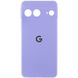 Чохол Silicone Cover Lakshmi Full Camera (AAA) with Logo для Google Pixel 8 Бузковий / Dasheen