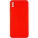 Силиконовый чехол Candy Full Camera для Apple iPhone X / XS (5.8") Красный / Red фото 1