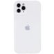 Чохол Silicone Case Full Camera Protective (AA) для Apple iPhone 12 Pro (6.1") Білий / White фото 1