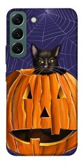 Чохол itsPrint Cat and pumpkin для Samsung Galaxy S22