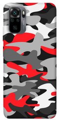 Чехол itsPrint Красно-серый камуфляж для Xiaomi Redmi Note 10 / Note 10s