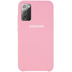 Чохол Silicone Cover (AAA) для Samsung Galaxy Note 20 Рожевий / Light pink