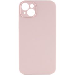 Чехол Silicone Case Full Camera Protective (AA) NO LOGO для Apple iPhone 15 (6.1") Розовый / Pink Sand