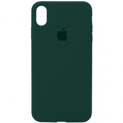 Чохол Silicone Case Full Protective (AA) для Apple iPhone X (5.8") / XS (5.8") Зелений / Forest green