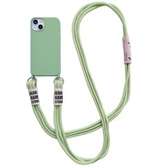 Чехол TPU two straps California для Apple iPhone 13 (6.1") Зеленый / Pistachio