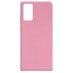 Силиконовый чехол Candy для Samsung Galaxy Note 20 Розовый