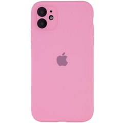 Уценка Чехол Silicone Case Full Camera Protective (AA) для Apple iPhone 12 (6.1") Вскрытая упаковка / Розовый / Light pink