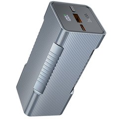 Портативное зарядное устройство Power Bank Hoco Q15 Flashlight 22.5W 10000 mAh Metal gray