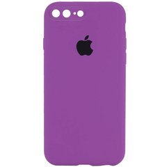 Чохол Silicone Case Square Full Camera Protective (AA) для Apple iPhone 7 plus / 8 plus (5.5") Фіолетовий / Grape