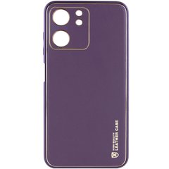 Шкіряний чохол Xshield для Xiaomi Redmi 13C / Poco C65 Фіолетовий / Dark Purple