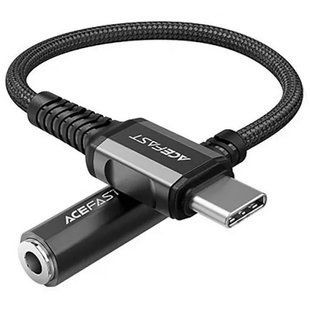 Аудио кабель Aux Acefast C1-07 (Type-C to AUX 3.5mm) (1m) Black