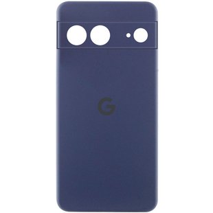 Чехол Silicone Cover Lakshmi Full Camera (AAA) with Logo для Google Pixel 8 Темно-синий / Midnight blue