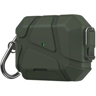Уценка Ударопрочный футляр Titan Armor для наушников Airpods 4 Поврежденная упаковка / Green