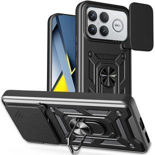 Чохол Ummi Camshield Serge Ring для Xiaomi Poco F8 Ultra Чорний / Black