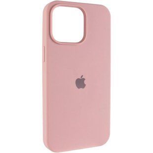 Чехол Silicone Case (AA) Logo with MagSafe для Apple iPhone 15 (6.1") Розовый / Pink Sand