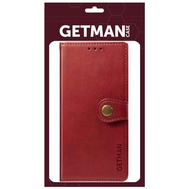 Кожаный чехол книжка GETMAN Gallant (PU) для TECNO Spark 7 Красный