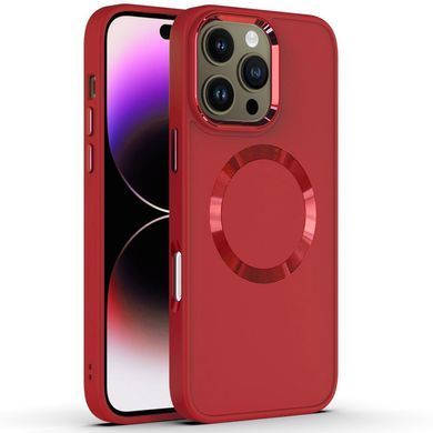 TPU чехол Bonbon Metal Style with Magnetic Fit для Apple iPhone 16 Pro (6.3") Красный / Red