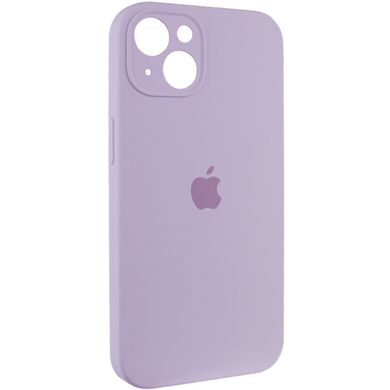 Чехол Silicone Case Full Camera Protective (AA) для Apple iPhone 15 (6.1") Сиреневый / Lilac