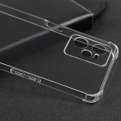 TPU чохол GETMAN Ease logo посилені кути Full Camera для Realme C35 Безбарвний (прозорий)