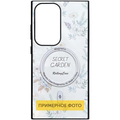 TPU+PC чехол Soft Secret Garden with MagFit для Samsung Galaxy S25 White
