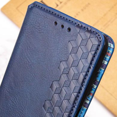 Шкіряний чохол книжка GETMAN Cubic (PU) для Xiaomi Redmi 12 Синій