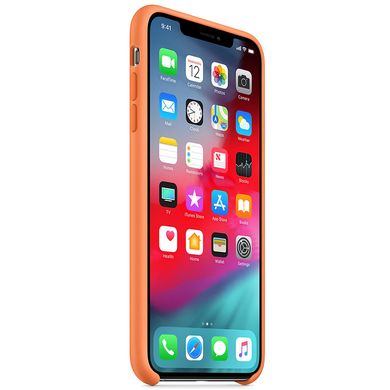Чохол Silicone case (AAA) для Apple iPhone XS Max (6.5") Помаранчевий / Papaya